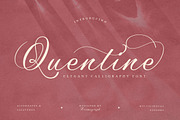 Quentine – Elegant Calligraphy Font, a Script Font by Krismagraph (Thumbnail 1 of 10)