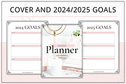 Planner Templates Canva - Blush, a Stationery Template by Lady Boss Studio (Thumbnail 4 of 8)