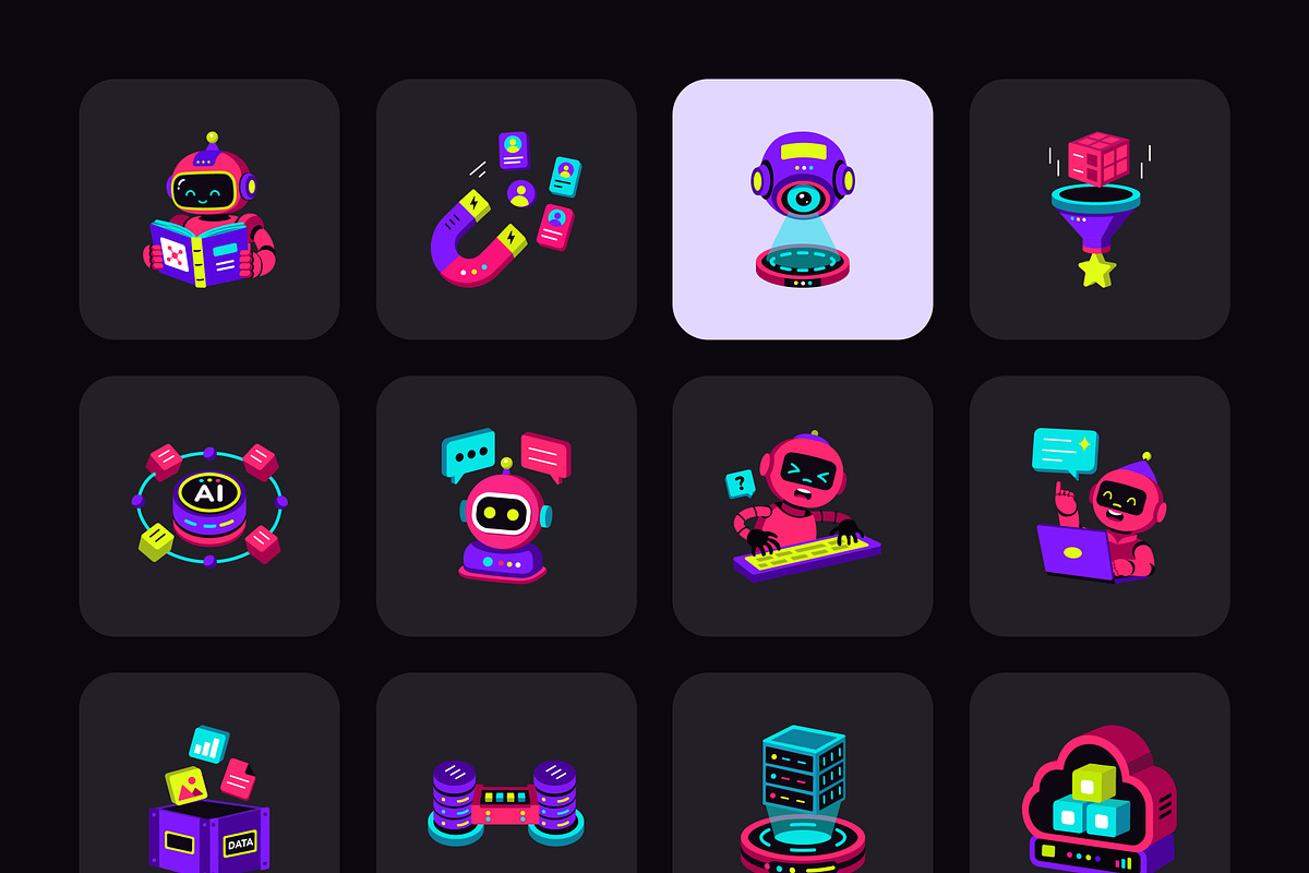 75 Artificial Intelligence Pack, a Duotone Icon by Creative Stall (Photo 9 of 10)