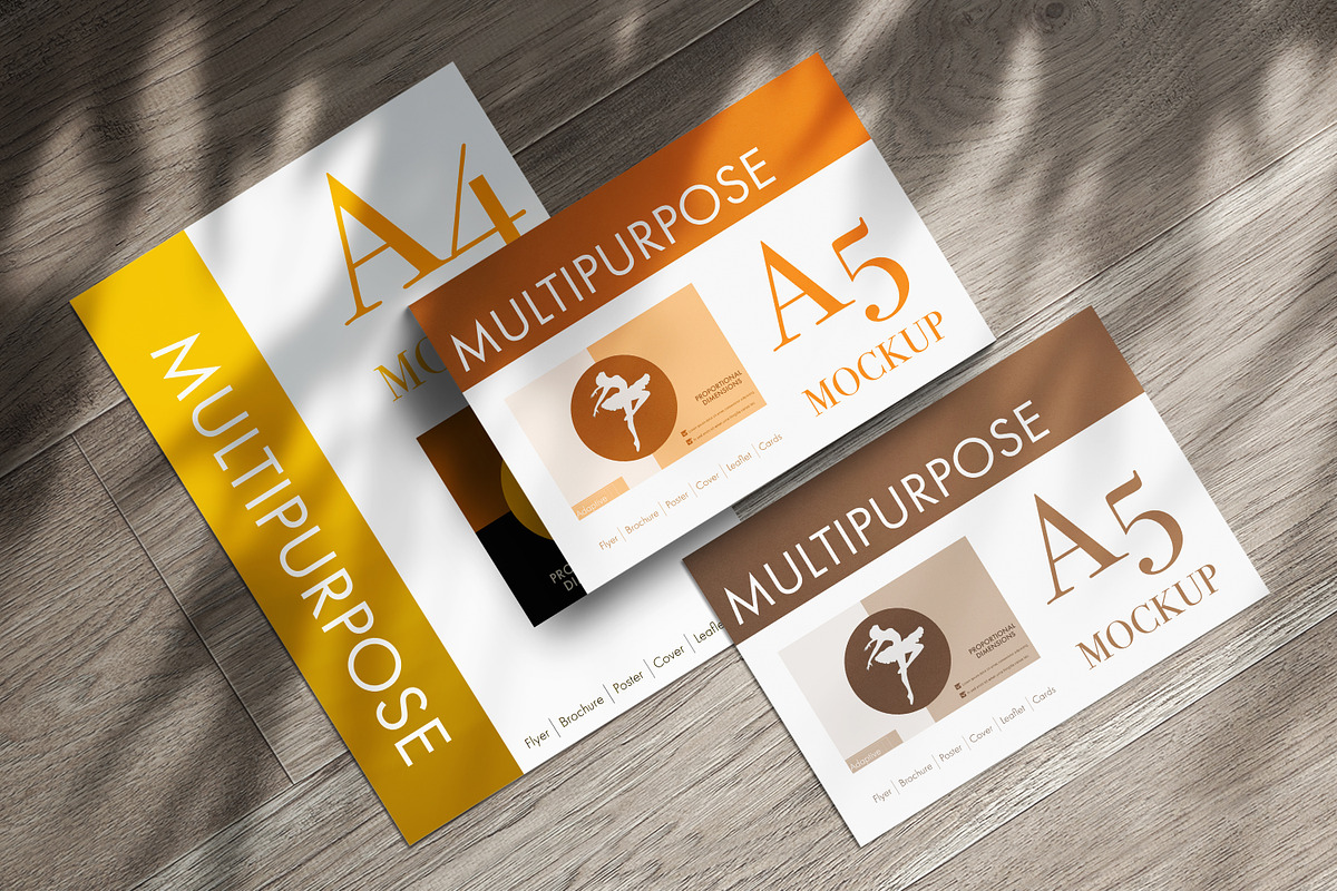 Multipurpose Flyer Cards Mockup, a Print Template by CleanLines