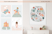 Princess & Fairy Tale Vector Clipart, a Decorative Illustration by Jenny Quince (Thumbnail 8 of 15)