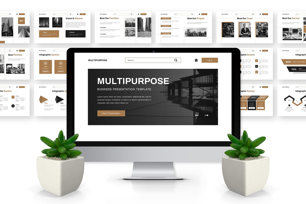 Multipurpose - Business Powerpoint, a Presentation Template by Deepslide Studio (Photo 2 of 6)