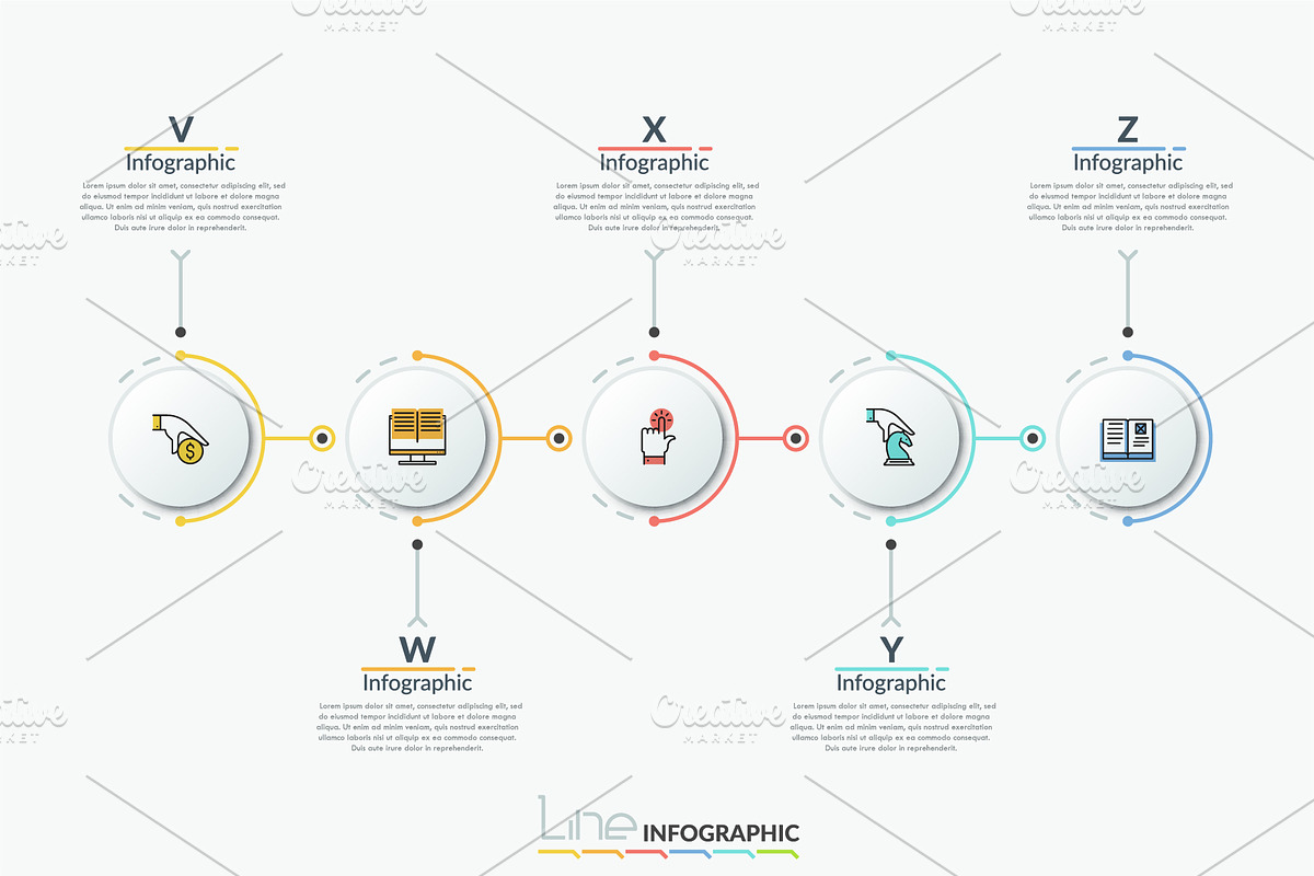 Line-X. Infographic Pack, a Presentation Template by Andrew Kras Design (Photo 3 of 23)