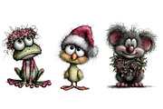 Christmas Whimsical Animals Clipart, an Illustration by Dream Creation (Thumbnail 6 of 7)