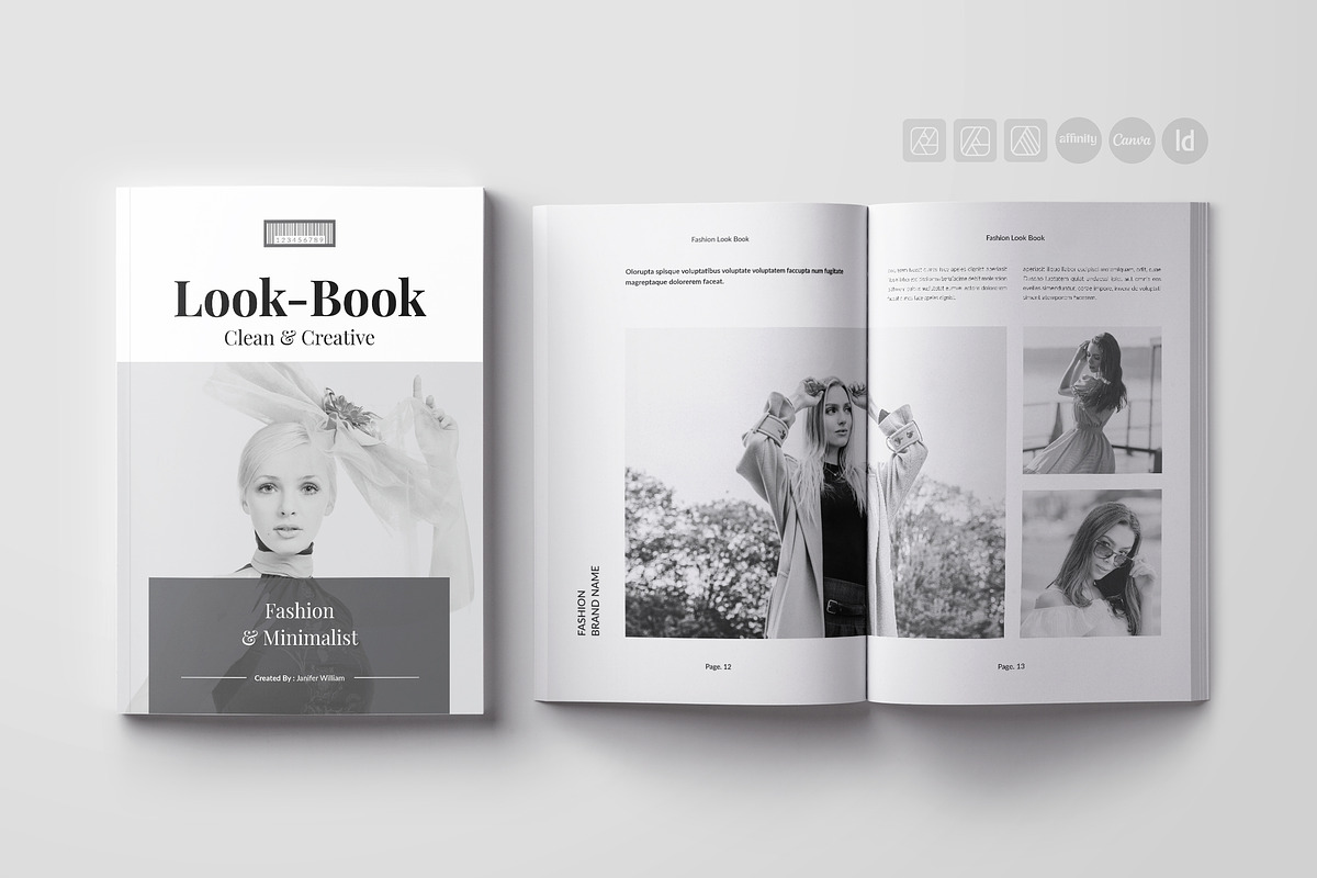 Fashion Lookbook Template, a Brochure Template by Spark_Creative (Photo 1 of 17)
