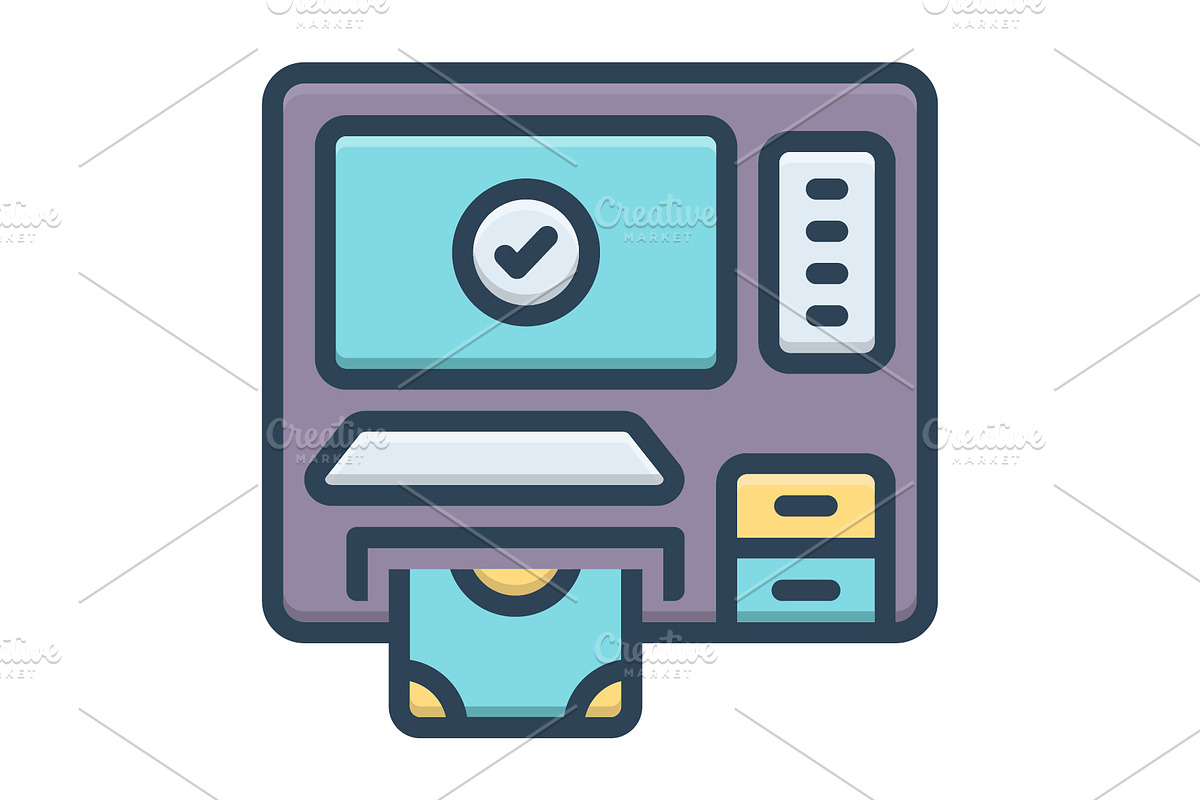 Withdrawal money color icon, a Duotone Icon by Creative priyanka