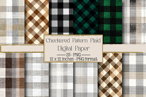 Checkered Pattern Plaid Textile, a Texture Illustration by DreamPrint404