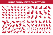 Set of Bird silhouette vector Art, an Animal Illustration by nandinigraphics (Thumbnail 3 of 4)