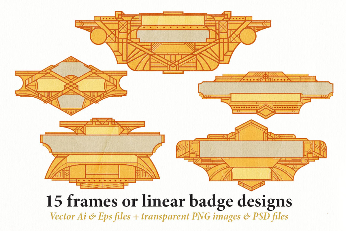 15 Frames - Art Deco Ornament, a Graphic by Cruzine (Photo 4 of 7)