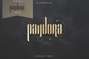Pandora Display font -50%, a Font by VP Fonts (Thumbnail 1 of 9)