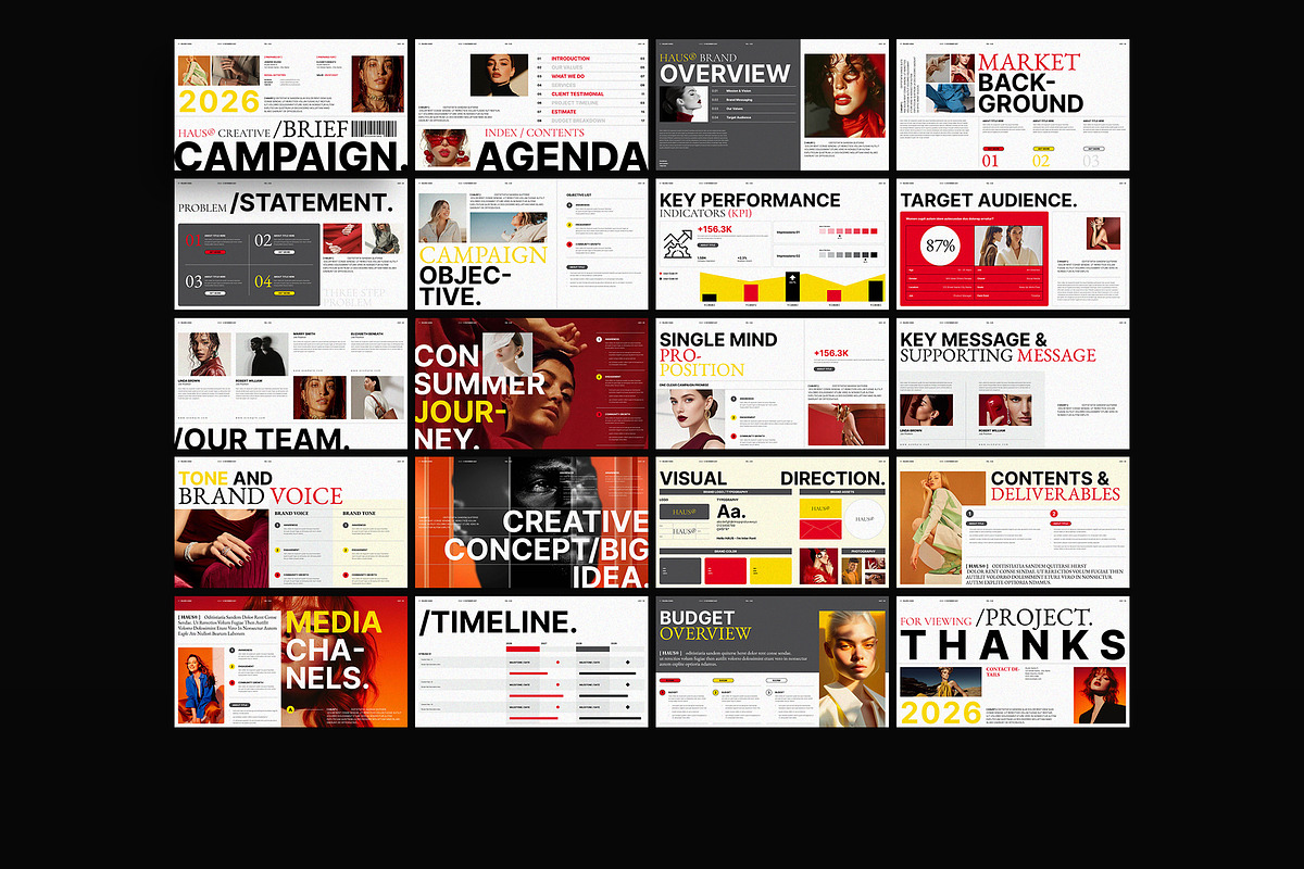 HAUS Creative Brief Template, a Presentation Template by TemplateFolio-Shop (Photo 9 of 10)