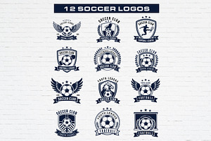Soccer Team Logo Bundle Emblem, a Branding & Logo Template by Guavanaboy
