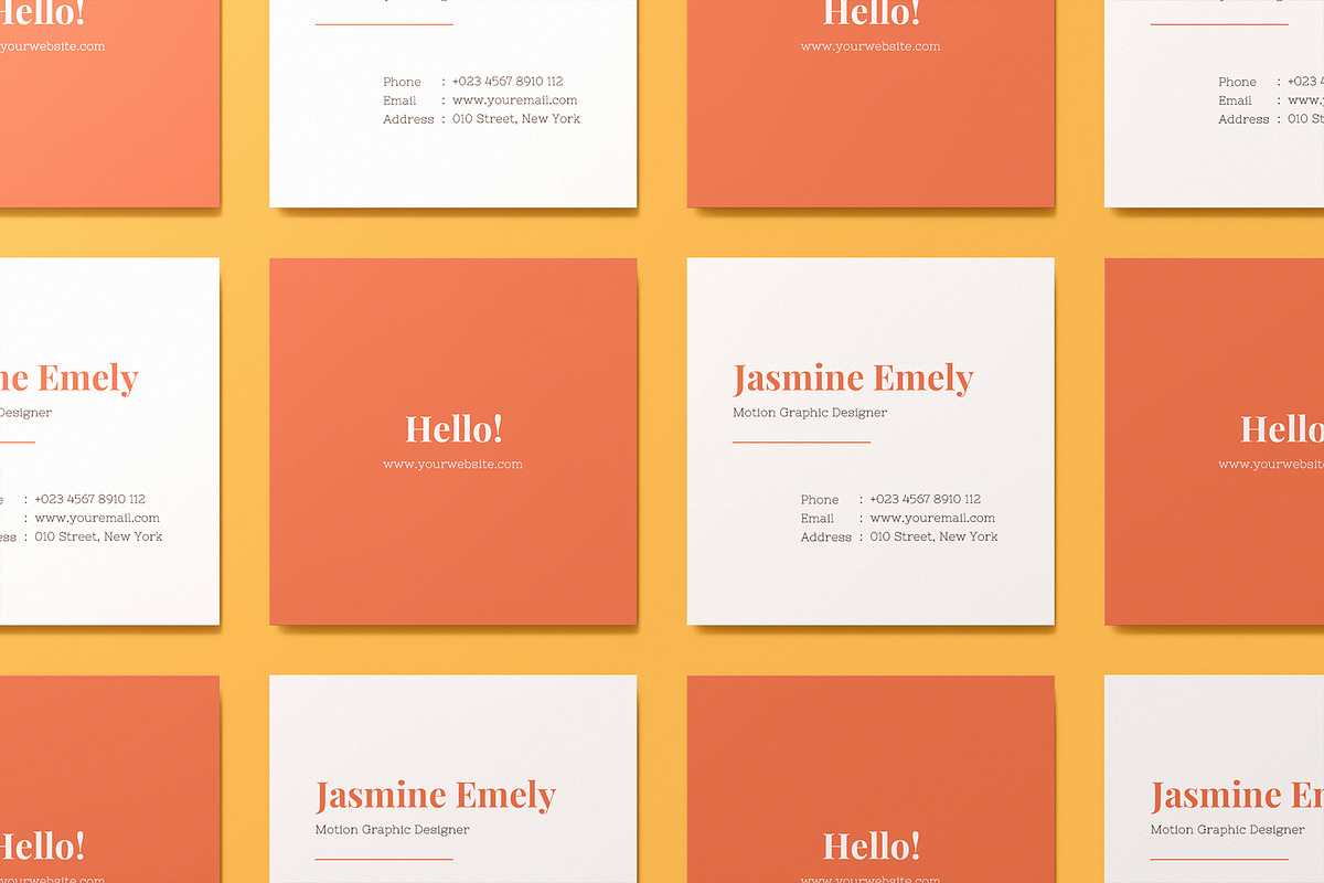 Square Business Card Mockup, a Books & Magazine Mockup by Mockup Supper (Photo 10 of 10)