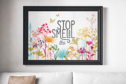 100 Flower Silhouettes, a Background Graphic by Mxtama (Thumbnail 6 of 11)