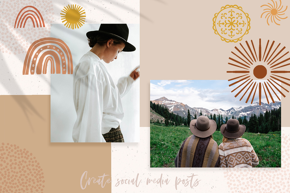 Boho Stamps for Procreate & PS, a Brush Add-On by Sweet Fig (Photo 7 of 9)
