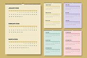 Modern Minimalist 2026 Calendar, a Stationery Template by MightyDesign (Thumbnail 1 of 6)