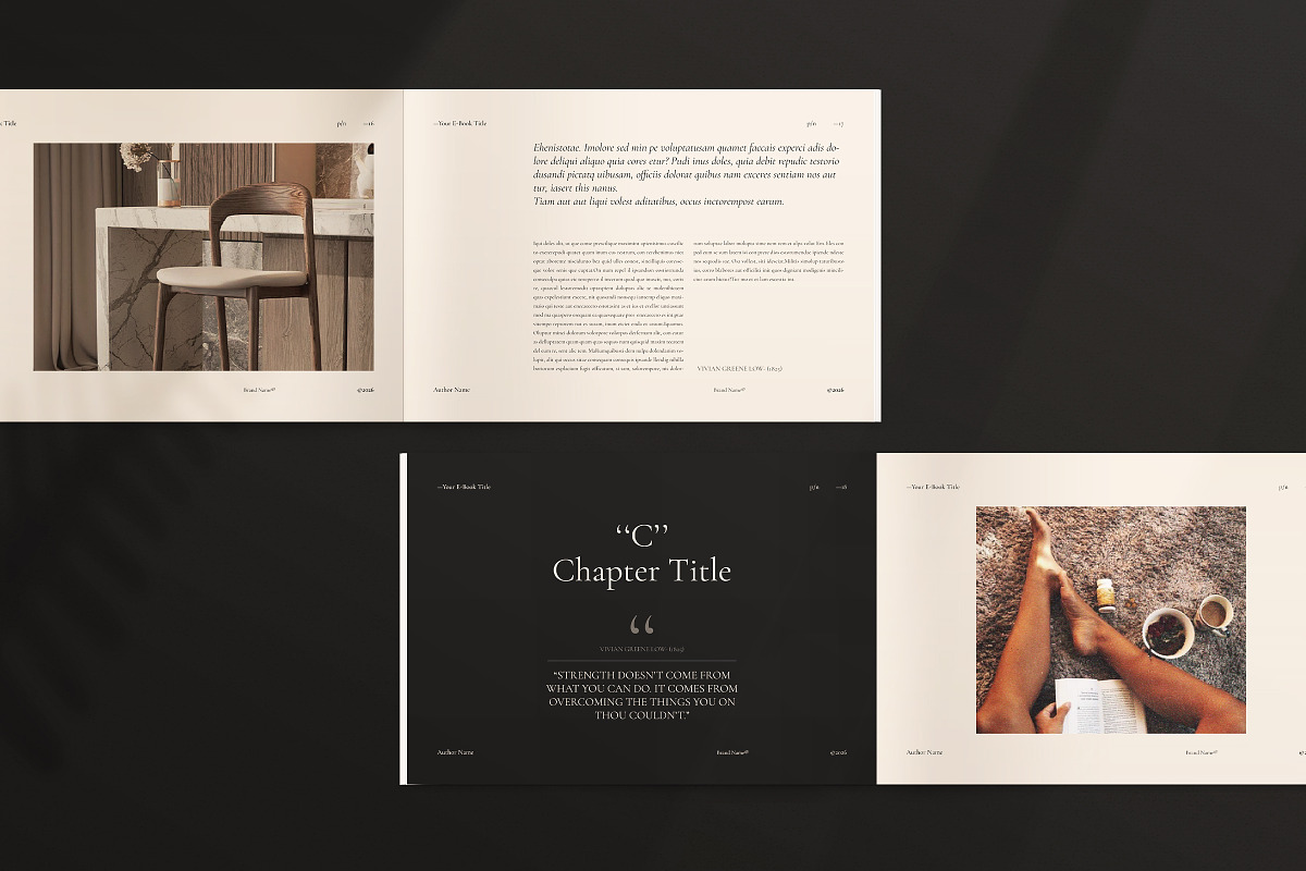 Digital E-Book Landscape Template, a Magazine Template by ArtisanaAura (Photo 8 of 18)