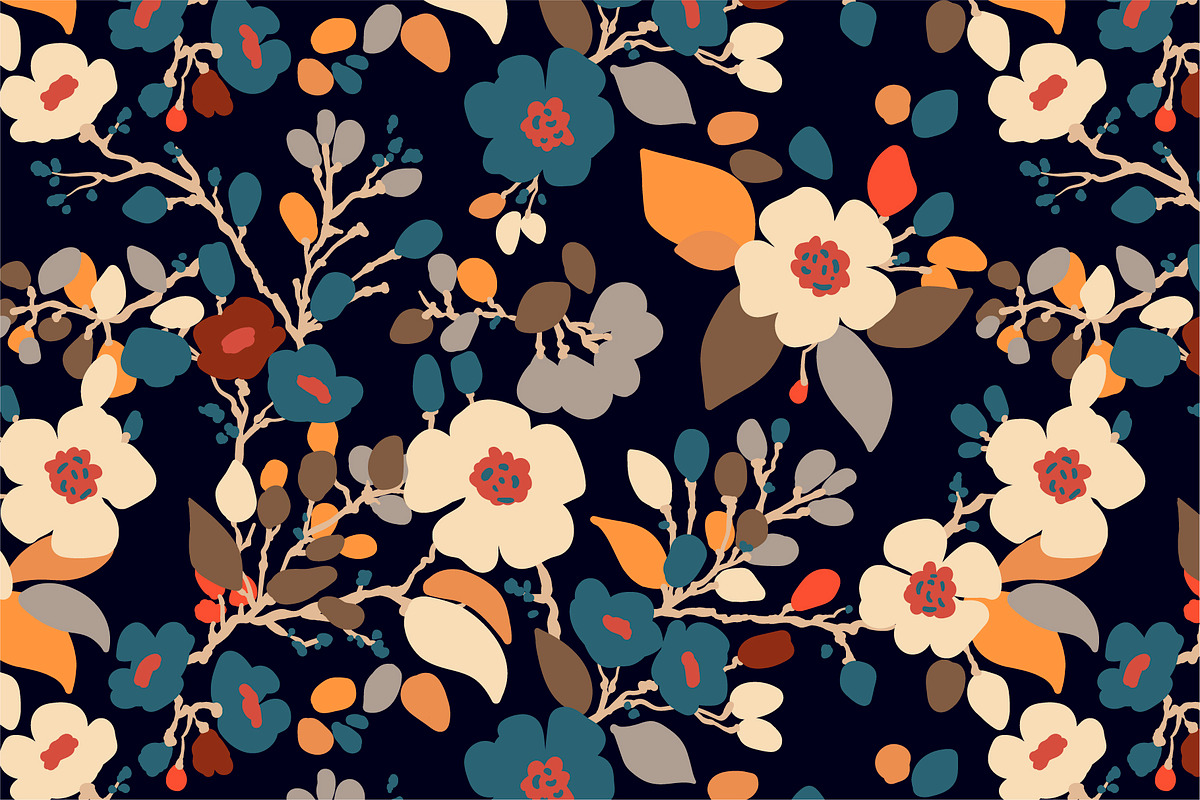3 Decor Floral patterns, a Pattern Graphic by Sunny_Lion (Photo 2 of 4)