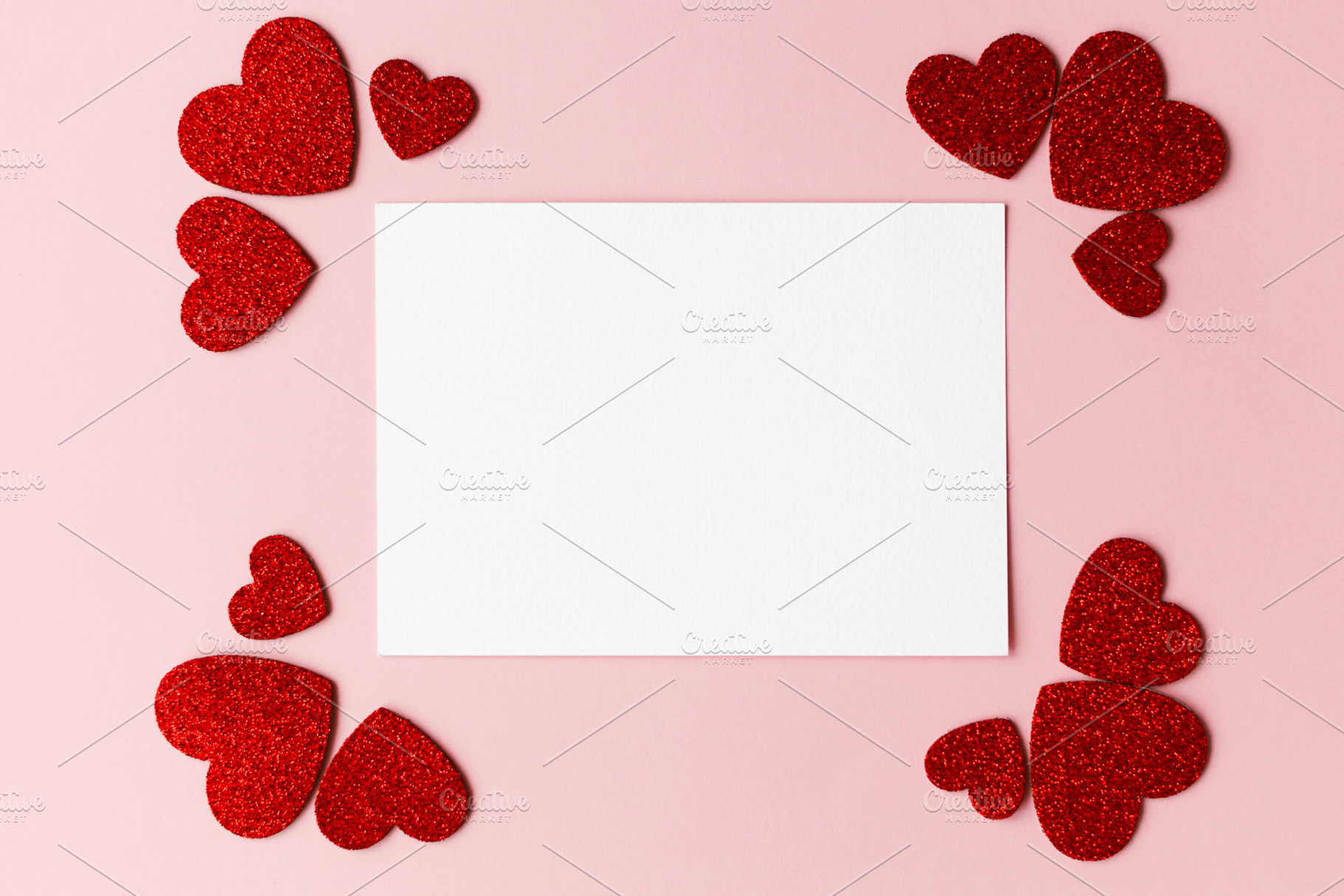 Happy Valentine's day greeting card! Empty card with space for t, a Holiday Photo by Sonjachni