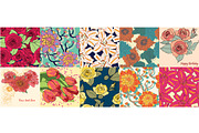 Beautiful flowers, a Pattern Graphic by alexandra.dzh (Thumbnail 2 of 9)