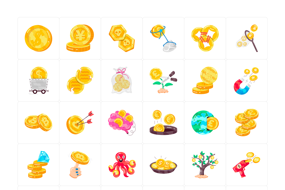 Animated Gold Coin Stickers, an Emoji Icon by Vectors Market (Photo 5 of 6)