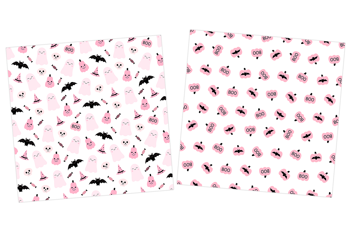 Cute Pink Halloween seamless pattern, a Pattern Graphic by IrinaShishkova (Photo 5 of 7)