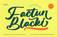 Factun Blacki Bold Calligraphy Font
