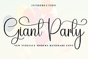 Giant Party, a Sans Serif Font by InermediaSTUDIO (Thumbnail 1 of 8)