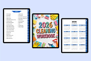 Digital 2026 Cleaning Workbook, a Stationery Template by Shumaya (Thumbnail 4 of 4)