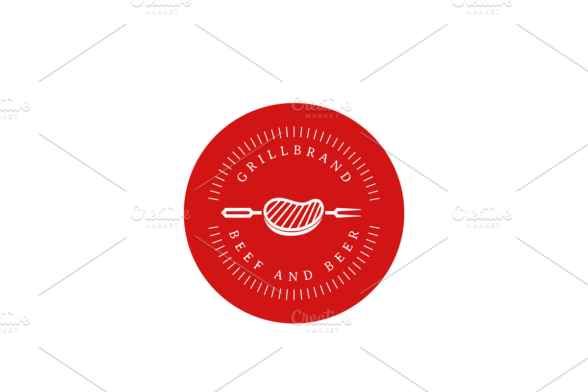 Steak Barbecue Logo Design