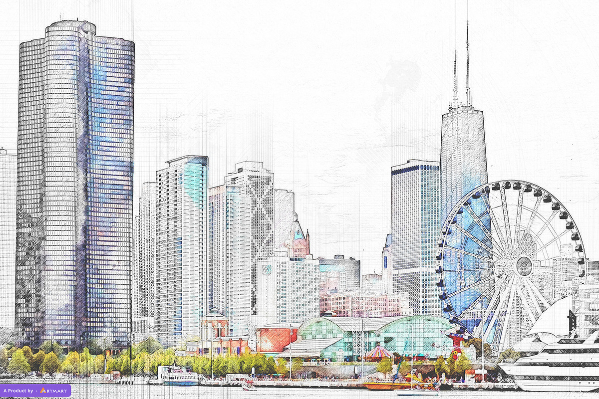 Sketchy - Artistic Color Sketch, an Action Add-On by A R T M A R T (Photo 8 of 10)