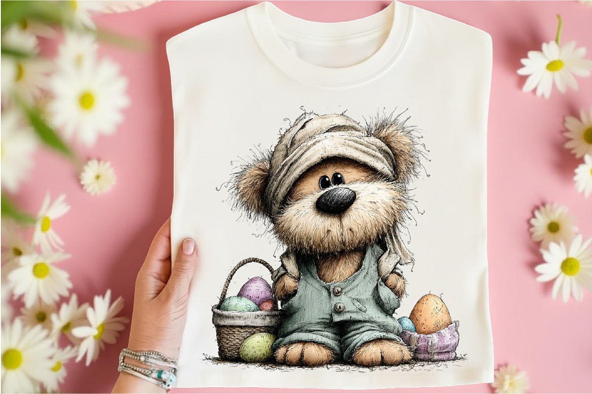 Whimsical Easter Teddy Bear Clipart, an Illustration by Libby Wishes (Photo 6 of 8)
