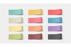 realistic textile labels various, an Object Illustration by IfH