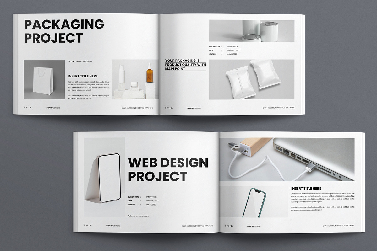 Graphic Design Portfolio Brochure, a Brochure Template by E-Type (Photo 5 of 8)