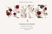 Burgundy & Blush Watercolor Florals, a Decorative Illustration by Grace Noboa Illustrations (Thumbnail 7 of 13)