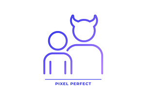 Shadow pixel perfect gradient linear, an Icon by IMG Visuals