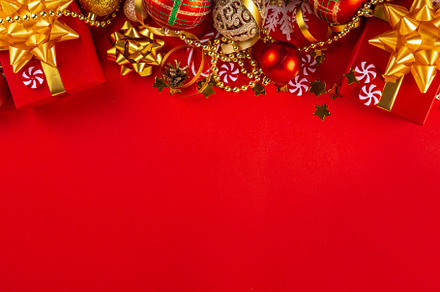 Christmas and New Year background, a Holiday Photo by Rimma