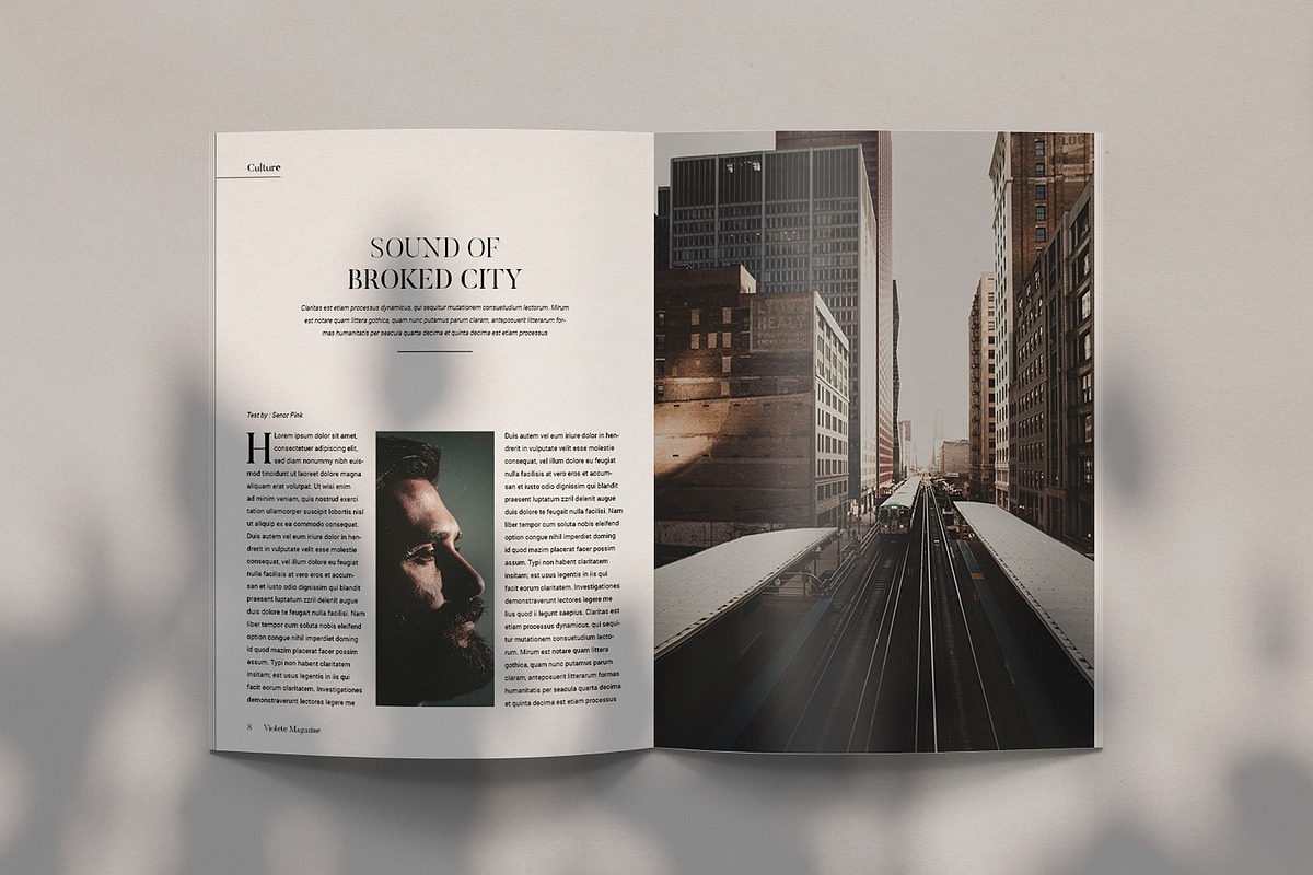 Violete Magazine, a Magazine Template by Bokuto (Photo 4 of 8)