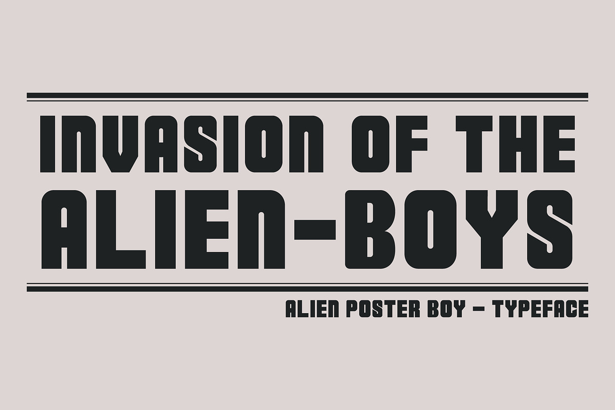 Alien Poster Boy - Typeface