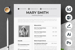 Modern Corporate Resume Template, a Resume Template by ResumeInventor