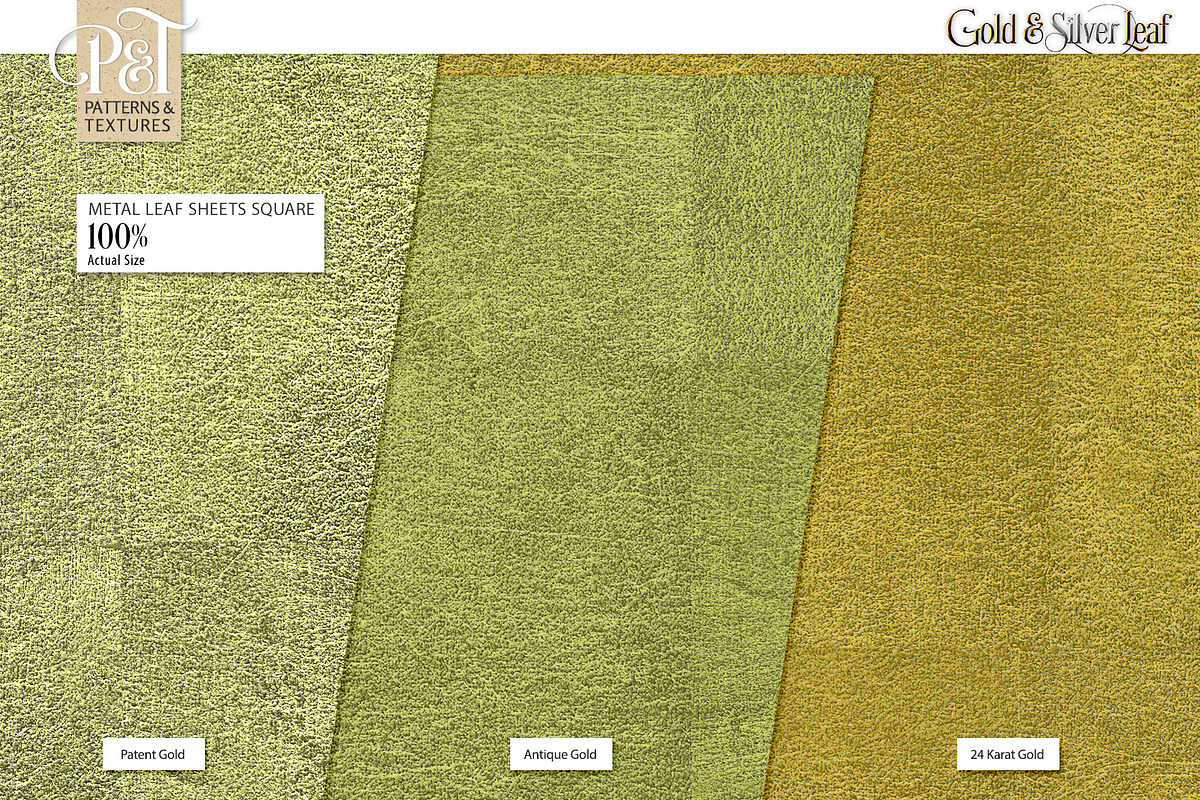 Gold & Silver Leaf, a Texture Graphic by Patterns & Textures (Photo 8 of 16)