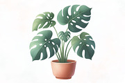 Potted Plants Sublimation Bundle, an Illustration by Designking (Thumbnail 4 of 4)
