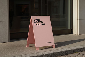 Urban Signboard Mockup, an Advertising Mockup by wavebreak