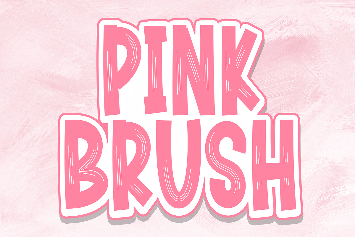 Pink Brush | Script Font, a Script Font by Scratchones (Photo 1 of 8)