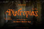 Distropiax - Modern Blackletter Font, a Blackletter Font by Dhabee (Thumbnail 1 of 15)