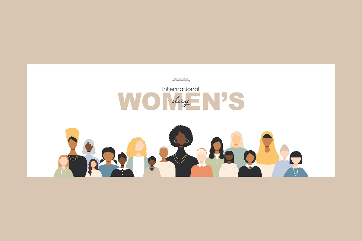 Women's Day set. Modern design, a Person Illustration by Stafeeva (Photo 5 of 7)