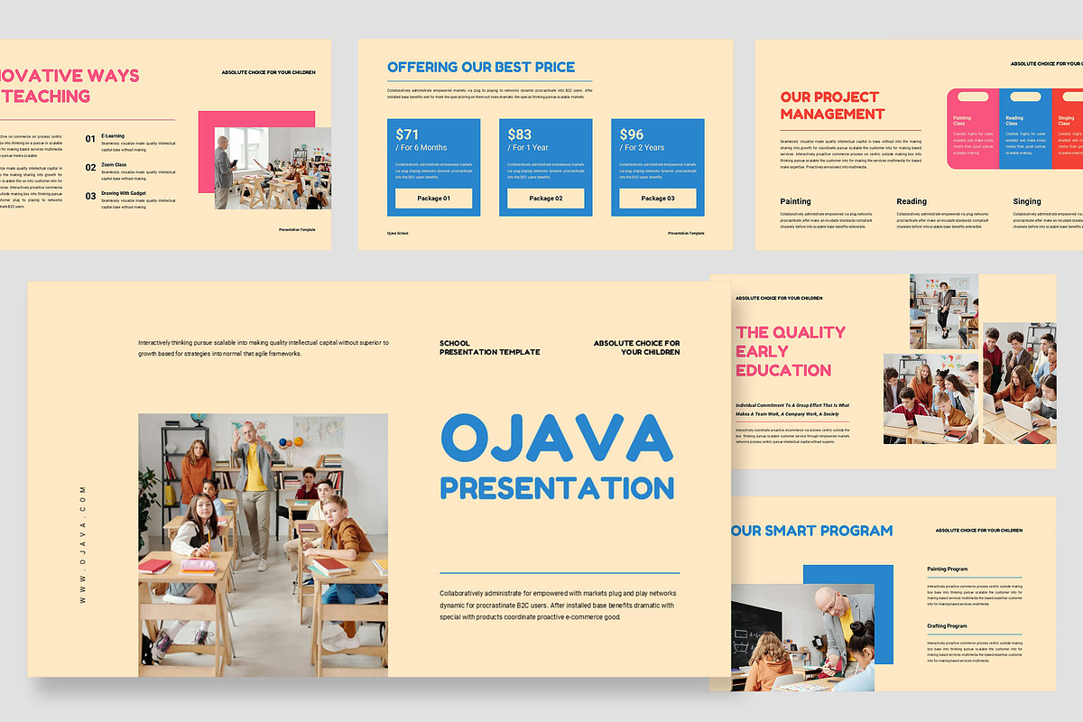Ojava : School Powerpoint, a Presentation Template by Punkl Camp (Photo 1 of 9)