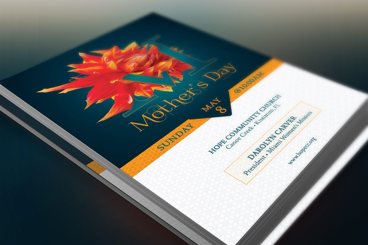 Mothers Day Flyer Template, a Flyer Template by Godserv Designs (Photo 2 of 3)