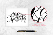 Chic Christmas Lettering & Clipart, a Decorative Illustration by PicByKate (Thumbnail 6 of 9)