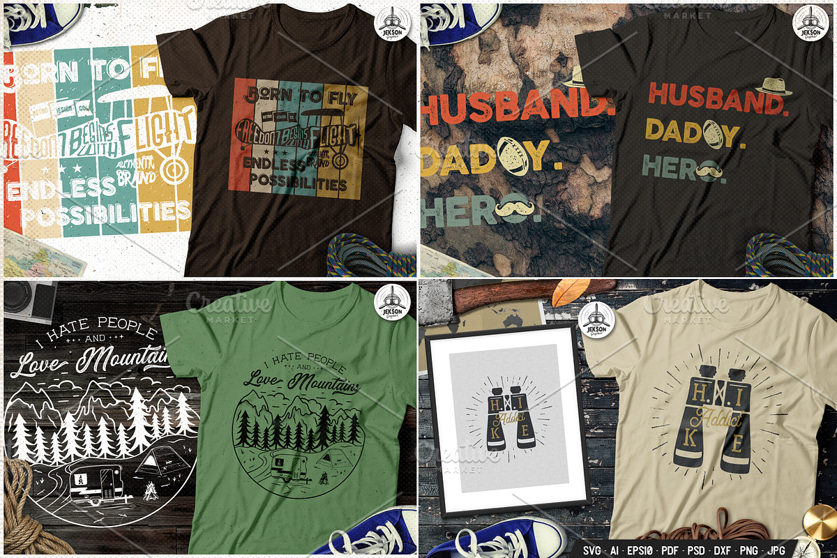 Graphic TShirt Designs Bundle Part 2, an Object Graphic by JeksonGraphics (Photo 7 of 10)